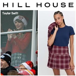 Hill House “Inola” skirt in berry wallace S